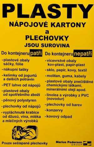 Žluté kontejnery na plast